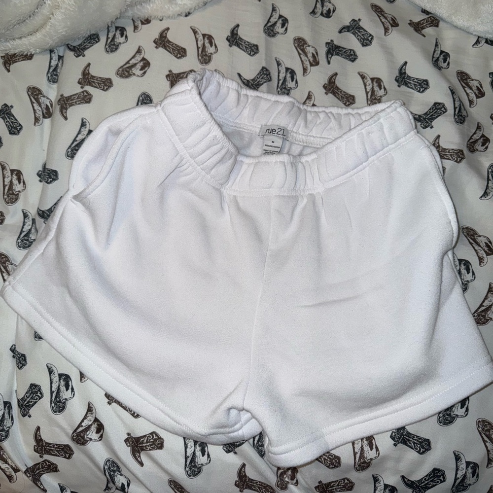 Rue21 White Athletic Shorts